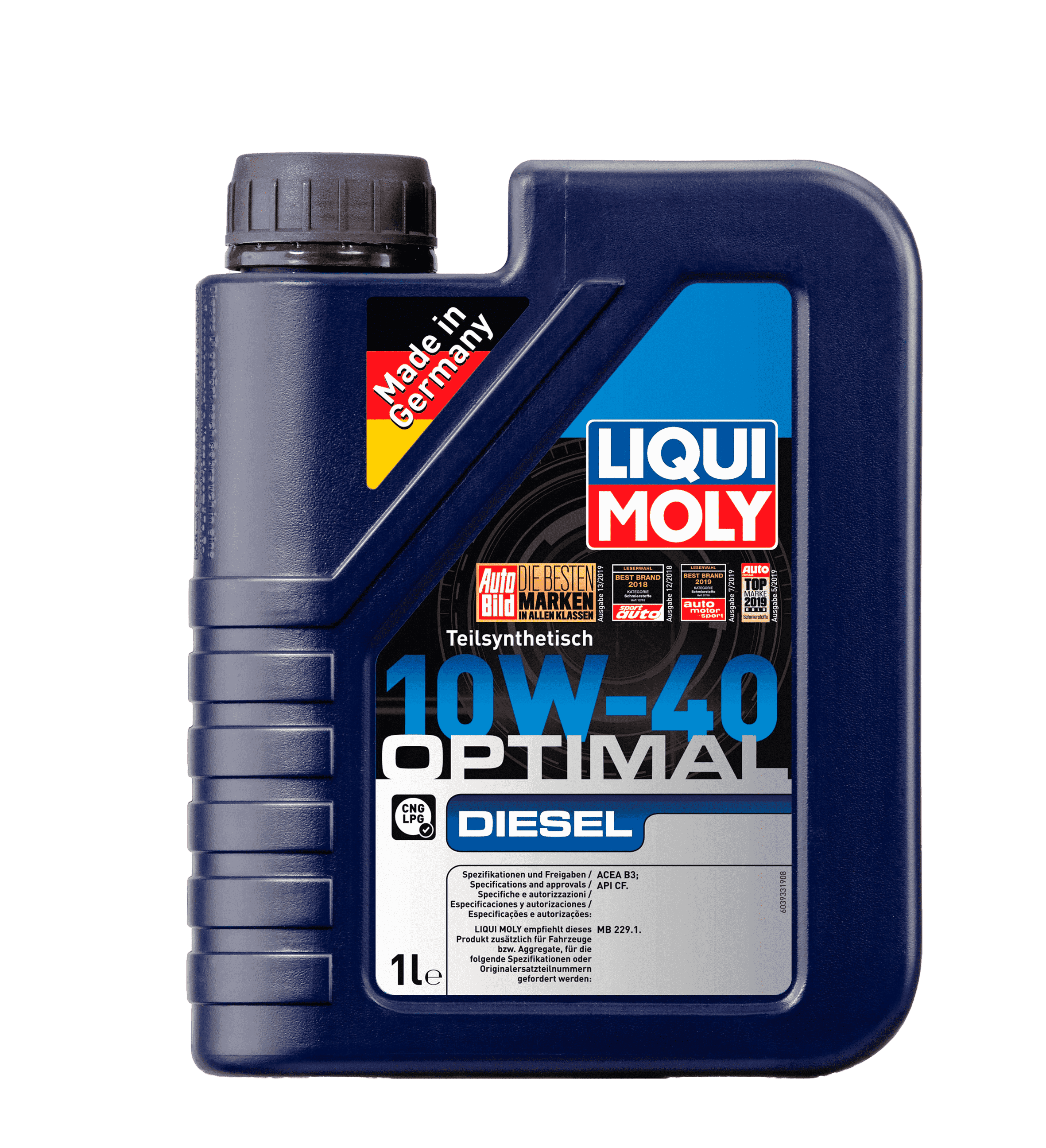 Моторное масло Liqui Moly Optimal Diesel 10W-40, 1л